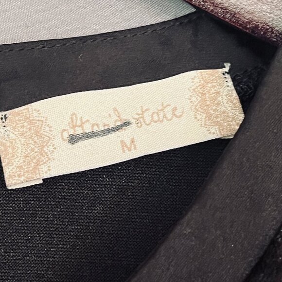 NWT Altar'd State Black Crushed Velvet Sleeveless Tunic Women's Medium - Picture 4 of 7